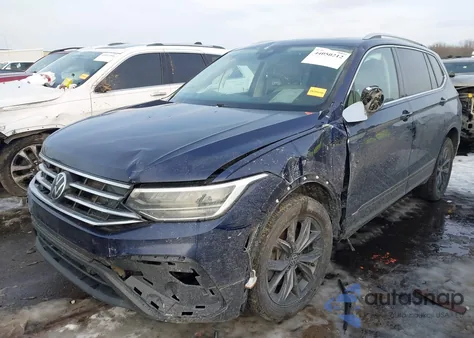 2022 Volkswagen Tiguan 2.0T Se from USA, damaged, VIN 3VV2B7AX3NM177686